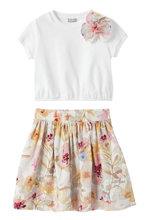 T-shirt con gonna in cotone IL GUFO | DP428C41076701
